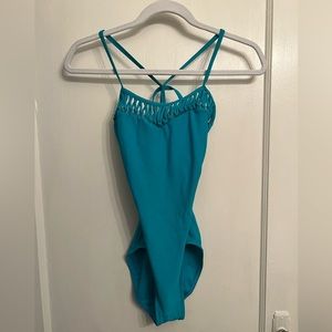 teal ballet leotard